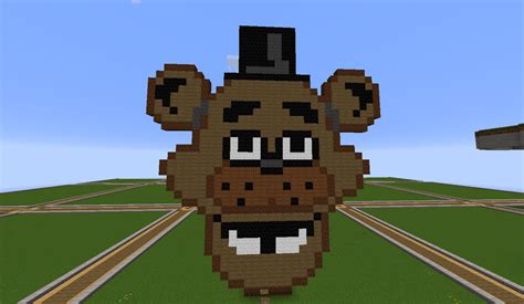 Minecraft Freddy Fazbear Pixel Art (HEAD) by LandonWitherBear on DeviantArt