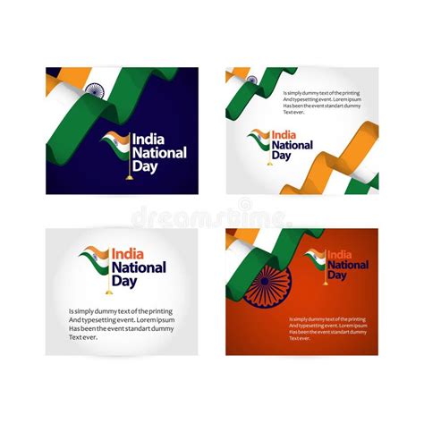 India National Day Vector Template Design Illustration Stock Vector ...