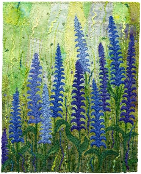 Blue Garden 1 | Blue garden, Art inspiration, Textile art