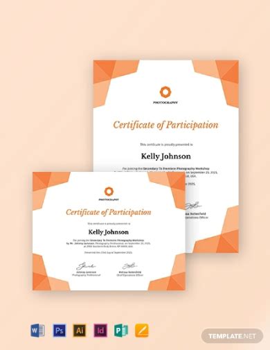 Photography Certificate - 12+ Examples, Illustrator, Design, Word, Pages, Photoshop, Publisher, PDF