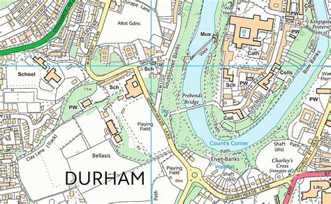 Durham Street Map | I Love Maps