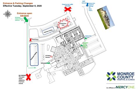 Monroe County Hospital & Clinics Construction Update The West Parking Lot Entrance is Reopened ...