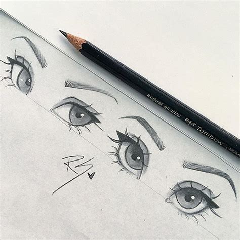 Here are some pretty little eyes I drew for my upcoming nose tutorial I'm really excited show ...