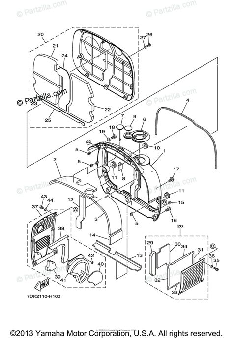 Yamaha Power Equipment EF2000IS OEM Parts Diagram for Frame 2 ...