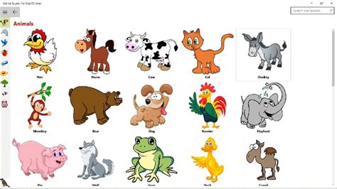 Animal Sounds For Kids/Children by RopeTheKing - (Windows Apps) — AppAgg