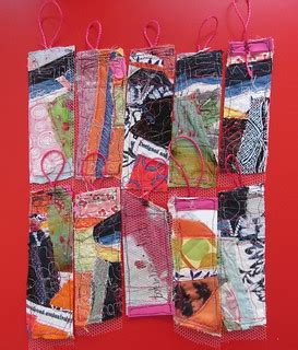bookmarks | using up scraps! i've been sewing my contact car… | Flickr