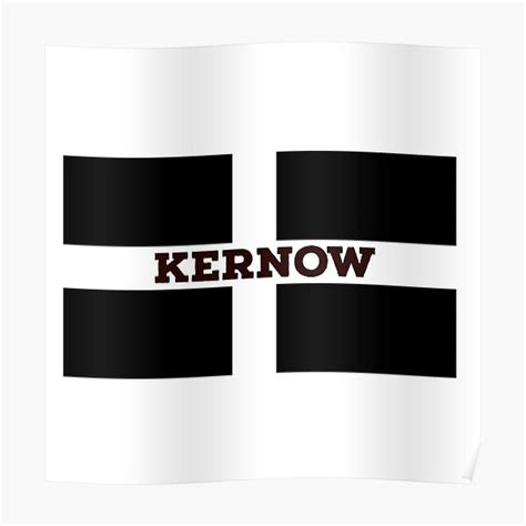 "Kernow flag" Poster for Sale by Gingatoo | Redbubble