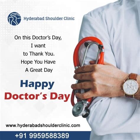 Wish you Happy Doctors Day - shoulder clinic Hyderabad