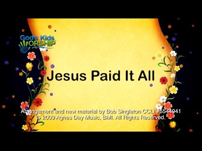 Jesus Paid It All | God's Kids Worship | MediaShout Store