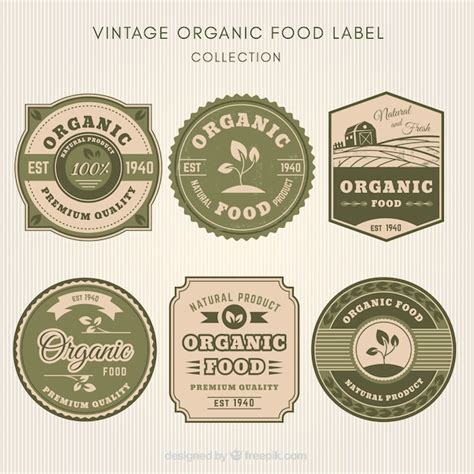 Free Vector | Retro eco-friendly stickers set