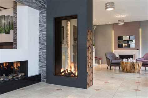 Double Sided Fires & Tunnel Fireplaces Nottingham & Derby | The Fireplace Studio | Freestanding ...