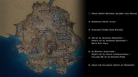 DEAD DROP LOCATION MAP FOR DMZ