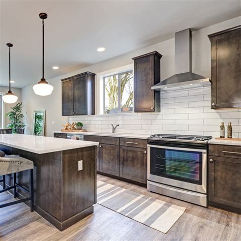 what wood color tile goes with dark wood cabinets - Google Search ...