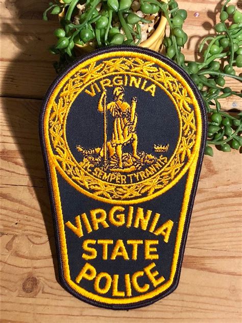 Vintage Virginia State Police Patch | Etsy