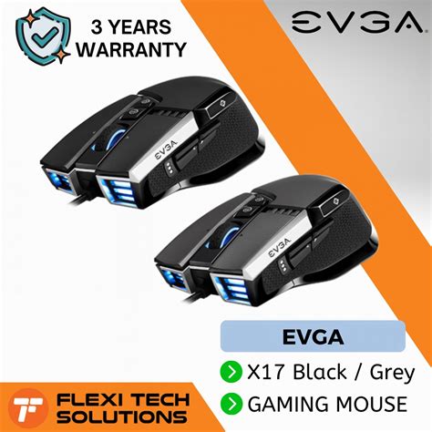 EVGA X17 RGB Gaming Mouse, Wired, Black, Customizable, 16,000 DPI ...