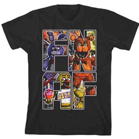 Five Nights at Freddy's T shirt FNAF Graphics Men... - Depop