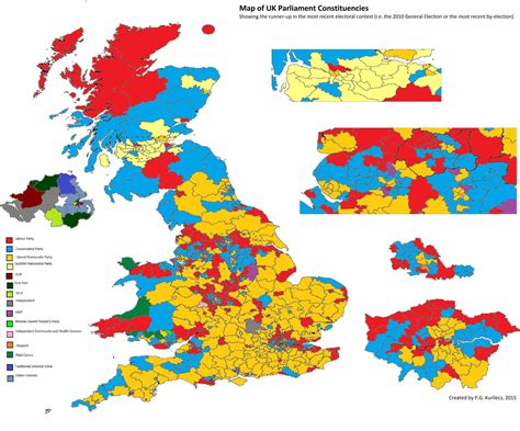 Blank Constituency Map Uk