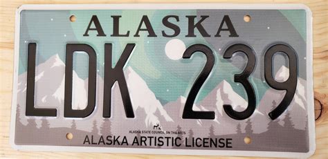 ALASKA license plate. This is a real plate. Fast shipping | Etsy