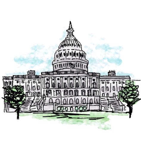 Us Capitol Drawing at GetDrawings | Free download