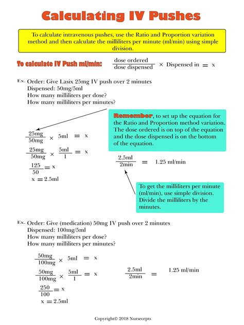 Free Dosage Calculation Worksheets