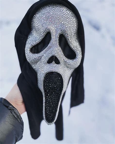 Bling Ghostface Scream Mask Bedazzled - Etsy