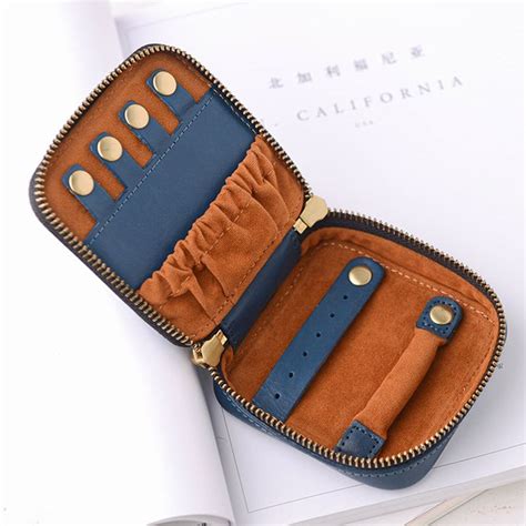 Personalized Leather Travel Jewelry Case Mini Jewelry - Etsy | Travel ...