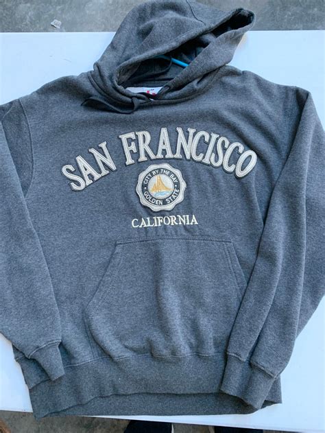 Vintage San Francisco California Hoodie Sweatshirt Size Medium - Etsy