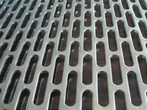 Perforated sheet elongated hole - Perforated sheets elongated round holes