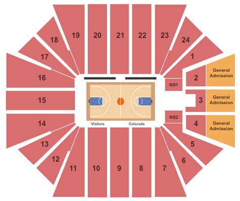 CU Events Center Seating Chart & Maps - Boulder