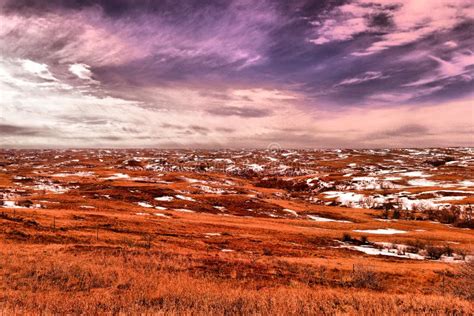 Winter Landscape Eastern Montana Stock Photo - Image of eastern, winter ...