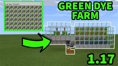 1.17 Minecraft Automatic Green Dye Farm! Minecraft Java + Bedrock (MCPE/Xbox/PS/Switch/Windows10 ...