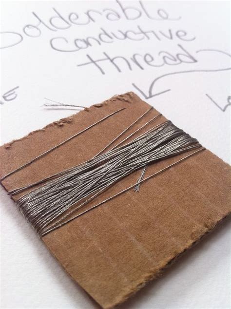 solderable conductive thread by ladycartoonist, via Flickr, for soft ...