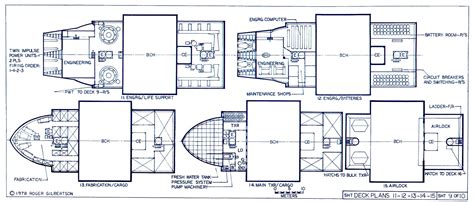 Star Trek Blueprints: General Plans MK-XII Robot Cargo Ship - NCC-G1400