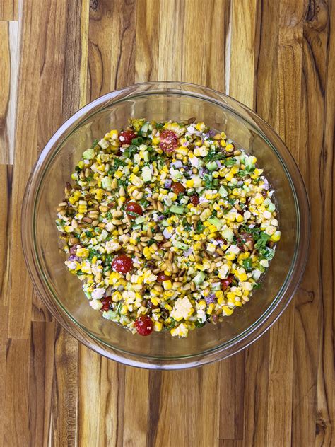 Summer Grilled Corn Salad with Feta Cheese - Rana's Recipe