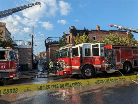 Rapidly spreading fire consumes rowhomes in Baltimore