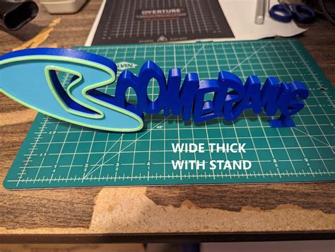 Boomerang TV Logo 3D Printed Art Display Shelf Wall Stand Cartoon ...