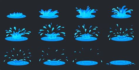 Water Splash 2D Animation