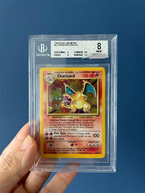 Charizard Base Set Holo 1999 BGS 8 Grade, Hobbies & Toys, Toys & Games ...