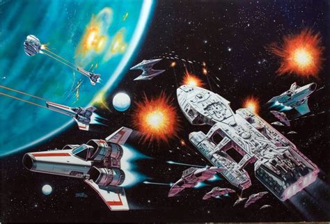 Battlestar Galactica art by Bob Larkin Stargate, Bsg Game, Kampfstern ...