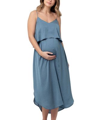 Ripe Maternity Maternity Nursing Slip Satin Dress - Macy's