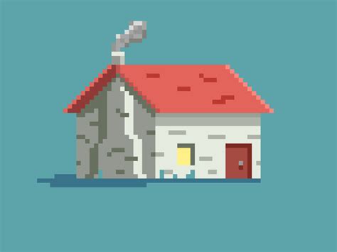 House Pixel Art Gif