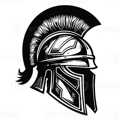 Spartan Helmet Silhouette - Generative Ai 26912810 PNG