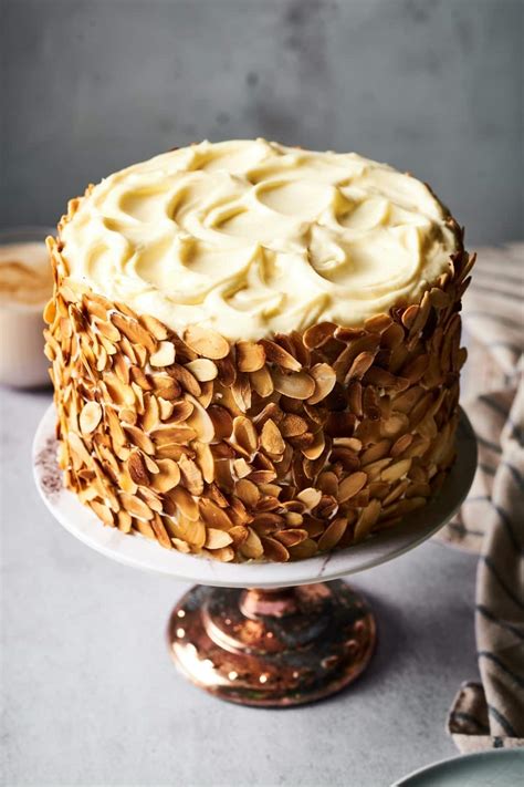 Burnt Almond Cake | The Best Almond Cake With Buttercream Frosting