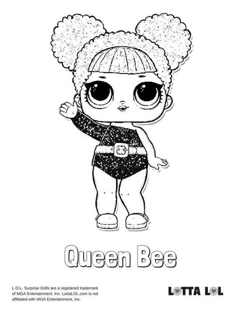 51 Lol Coloring Page Queen Bee | Bee coloring pages, Lol coloring pages ...