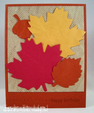 Fall Birthday Card Idea - Ink it Up With Jessica | Card Making Ideas ...