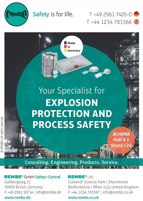 Explosion safety, Process Safety and Measurement Technology