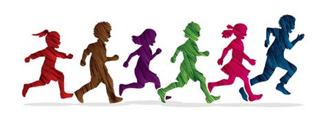 Free Kids Running Silhouette, Download Free Kids Running Silhouette png ...