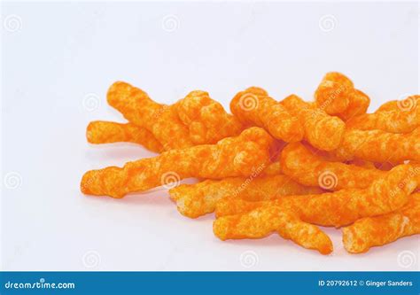 Orange Cheese Puff Snacks on White Background Stock Photo - Image of snacks, bright: 20792612