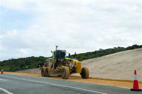 Industrial Road Grader stock image. Image of rural, large - 125573577