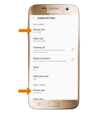 Samsung Galaxy S7 (G930A) - Camera & Video Settings - AT&T